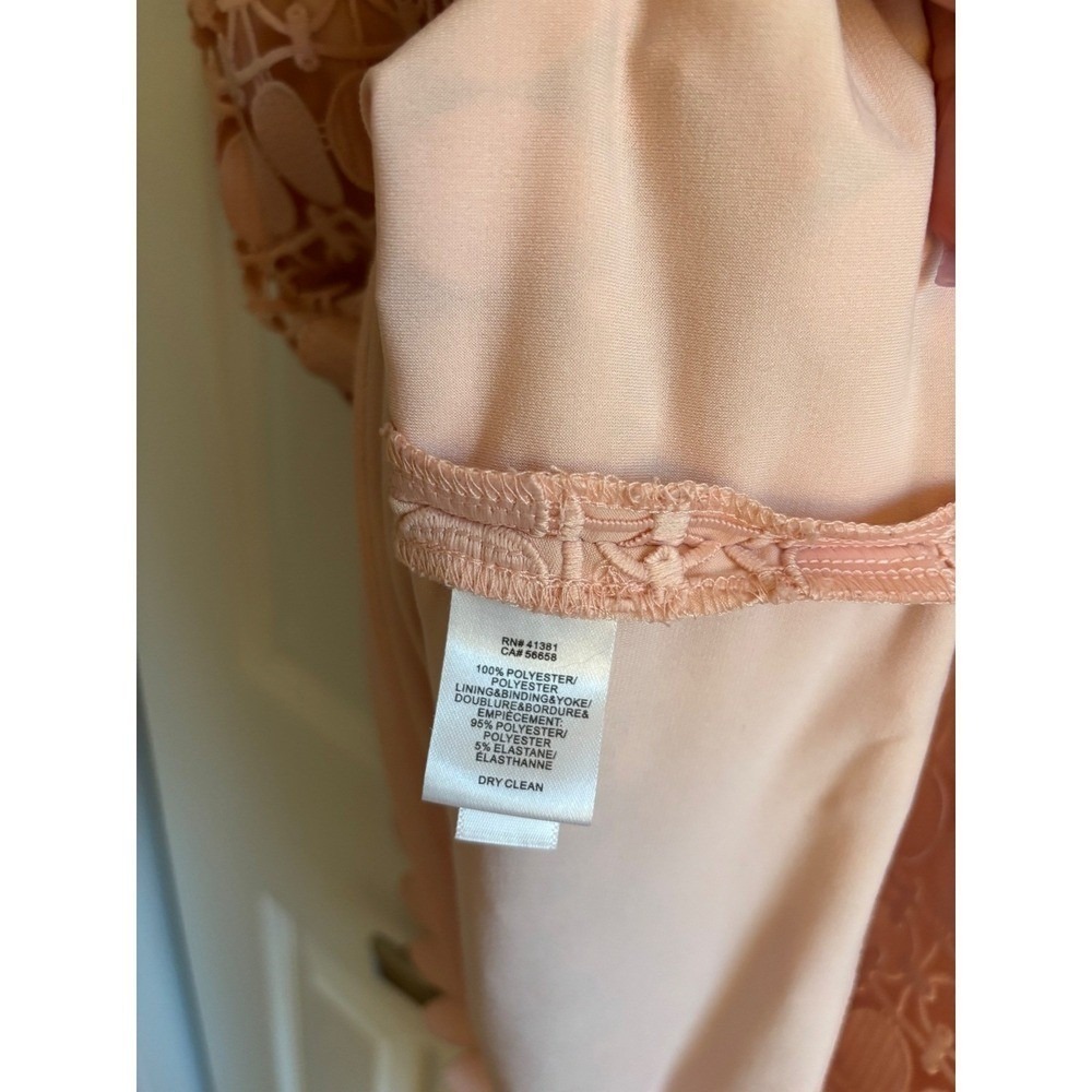 Lauren Ralph Lauren Blush Lace Dress Size 10 NWT Wedding Guest MSRP $170 - Picture 6 of 6